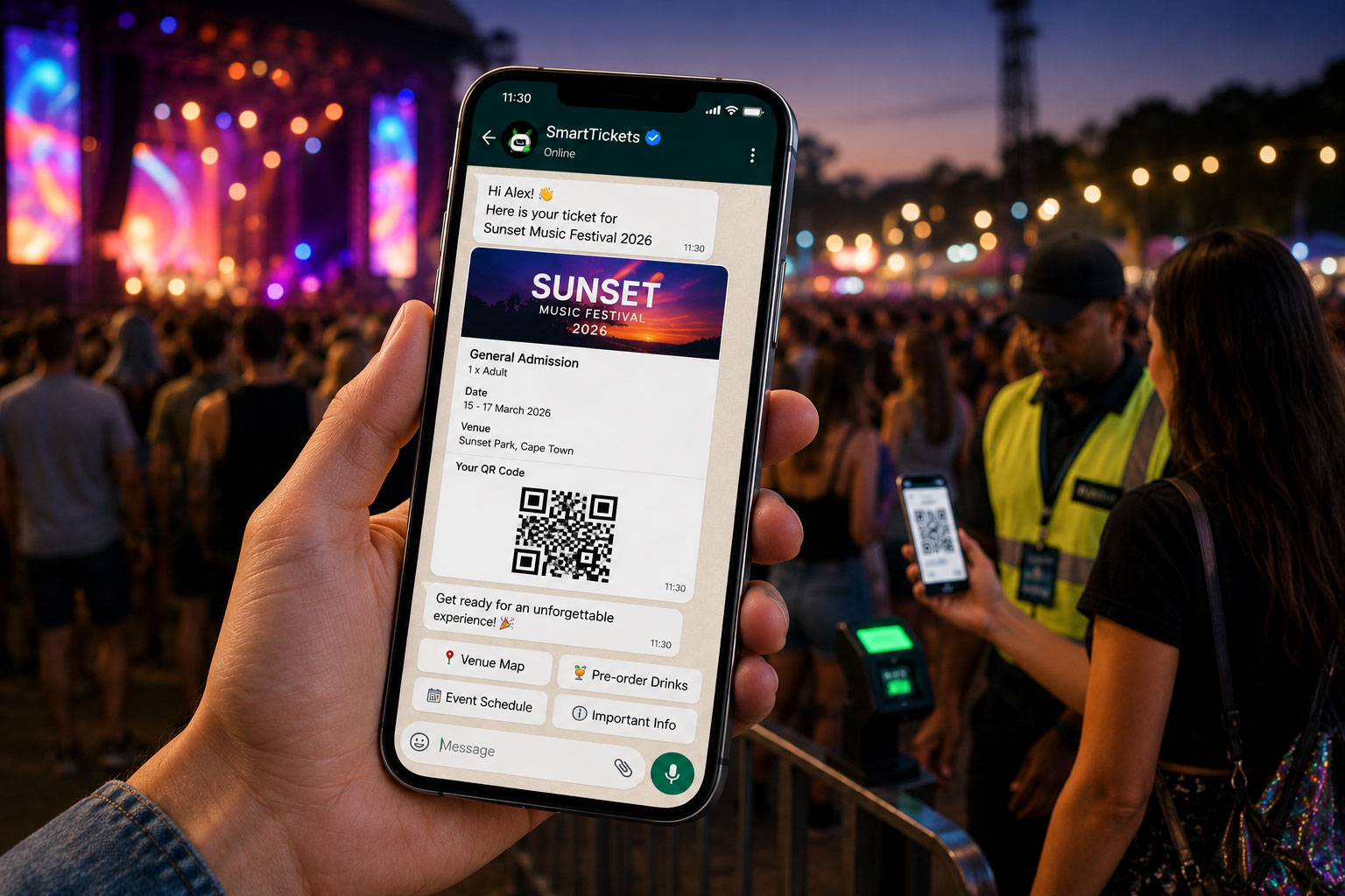 Image related to why every event needs a whatsapp ticketing system in 2026whatsapp chatbot vs mobile app: which is better